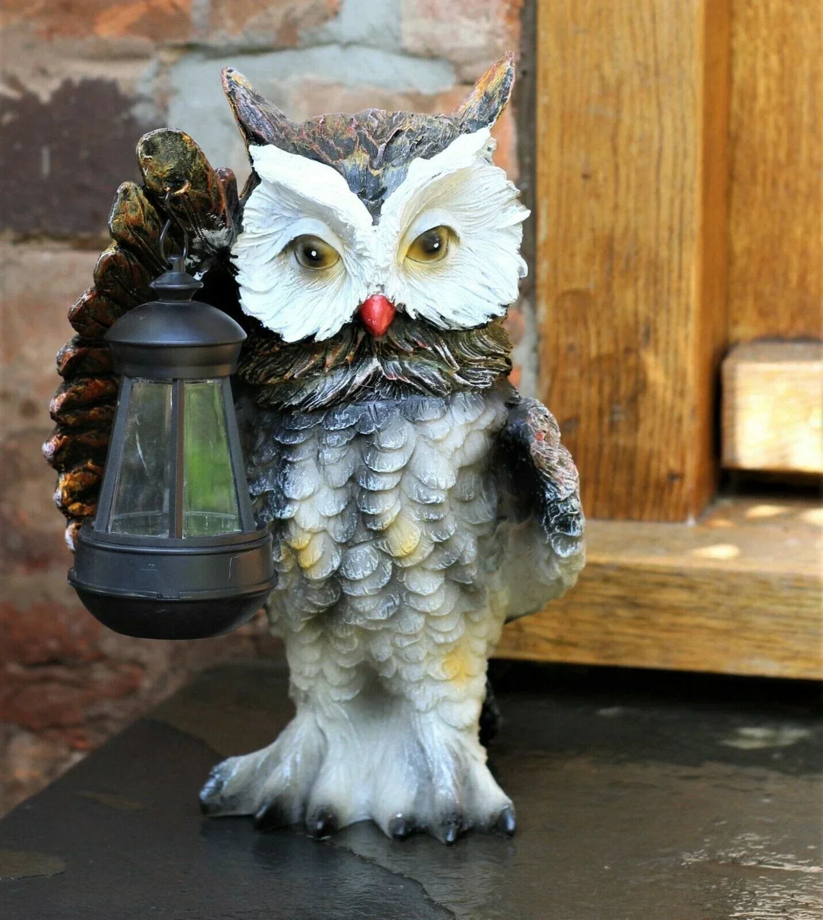 Outdoor Lighting Ideas for a Safer Garden Gathering — Garden Solar Ornament Owl Bird Light Up LED Lantern Statue Figurine Decor Patio — product view