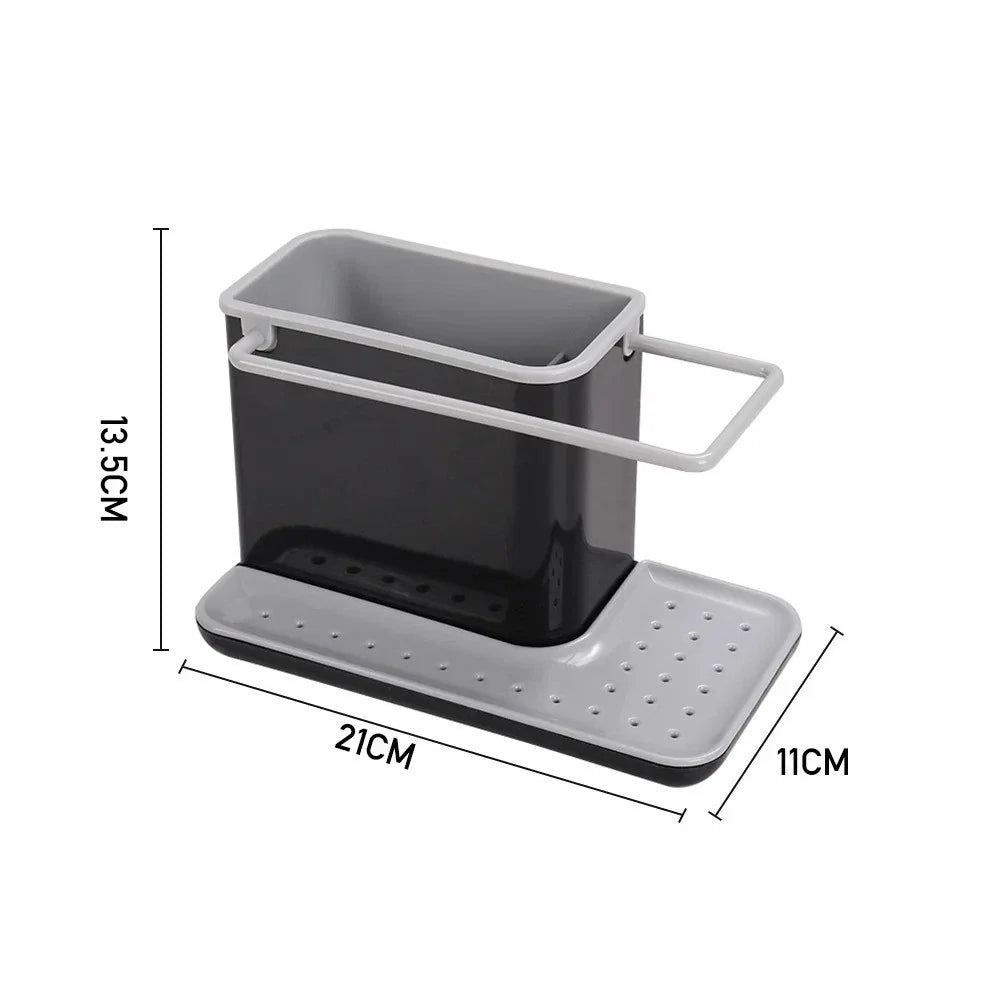 Sink Caddy with Removable Drip Tray — on a clean white background