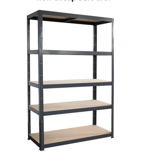 180x120x45cm Garage Shelving Units Single Bay 5 Tier Shelf Unit — alternate product view 2