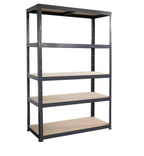 180x90x60cm Garage Shelving Units Single Bay 5 Tier Shelf Unit — alternate product view 2