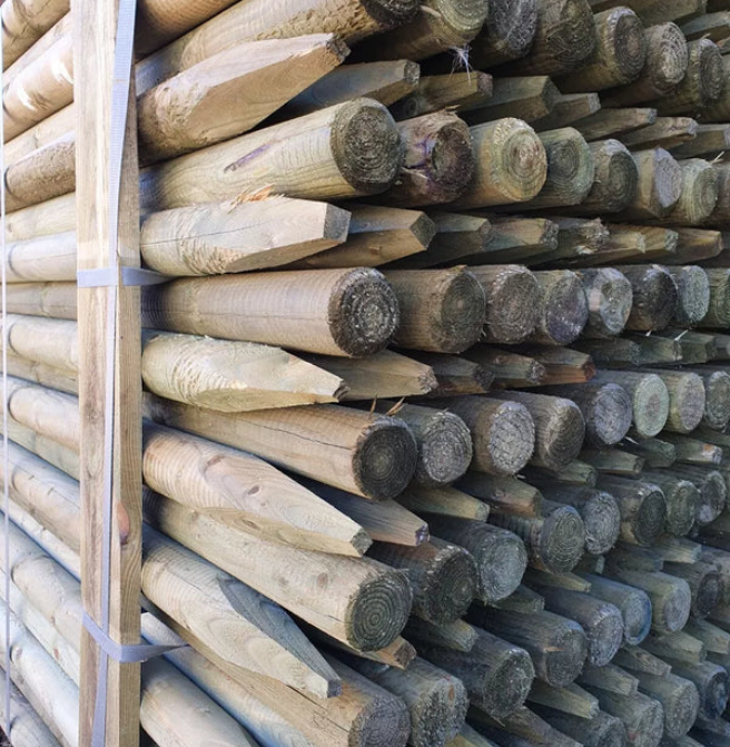 Round Fence Posts — 10 Packs — Multiple Sizes — alternate product view 4