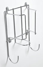 Wall-mounted iron holder and board hooks