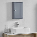 grey wall-mounted bathroom cabinet – view 1