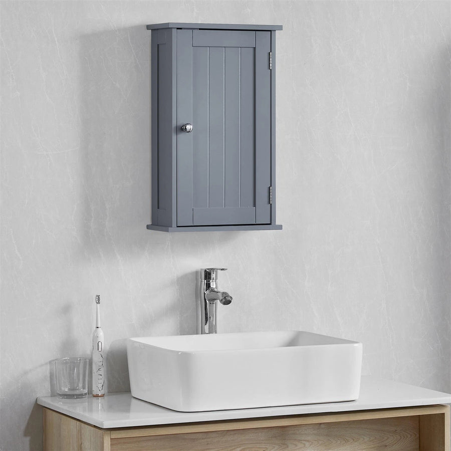 grey wall-mounted bathroom cabinet – view 1