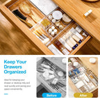 25-piece clear drawer organiser set – view 2