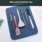 Large Microfibre Dish Drying Mat — 50 × 38 cm — alternate product view 2