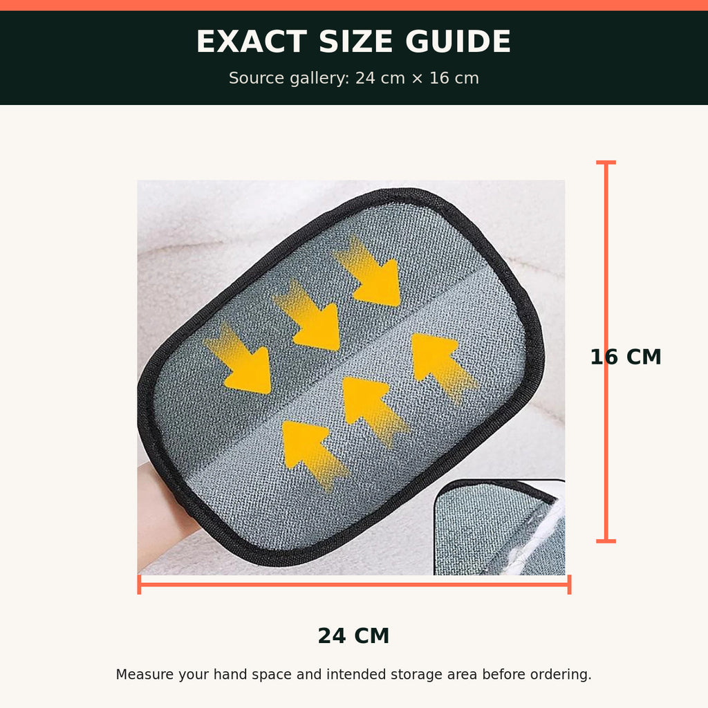 Double-Sided Pet Hair Removal Mitt for Furniture & Clothing — 24 × 16 cm — alternate product view 4