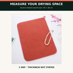 Large Microfibre Dish Drying Mat — 50 × 38 cm — alternate product view 4