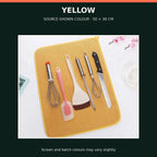 Large Microfibre Dish Drying Mat — 50 × 38 cm — Yellow — product view