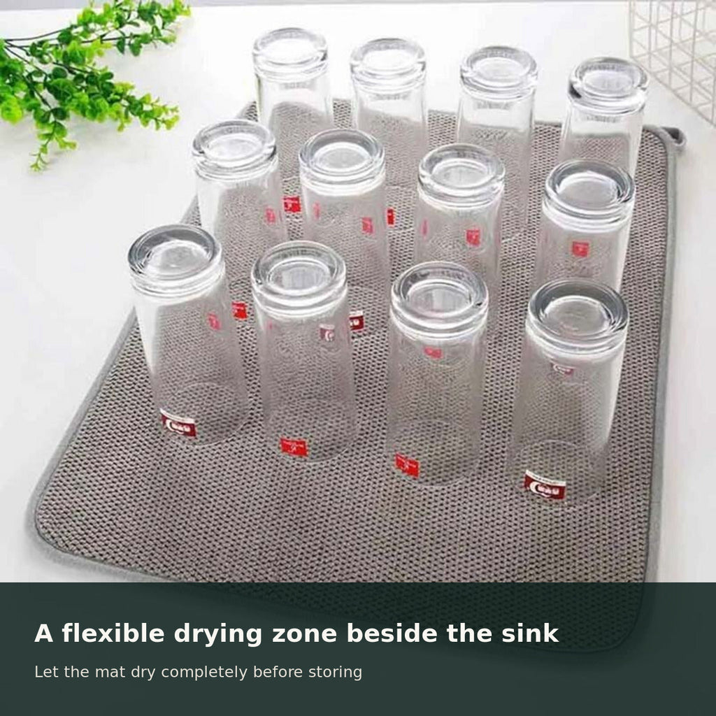 Large Microfibre Dish Drying Mat — 50 × 38 cm — alternate product view 11