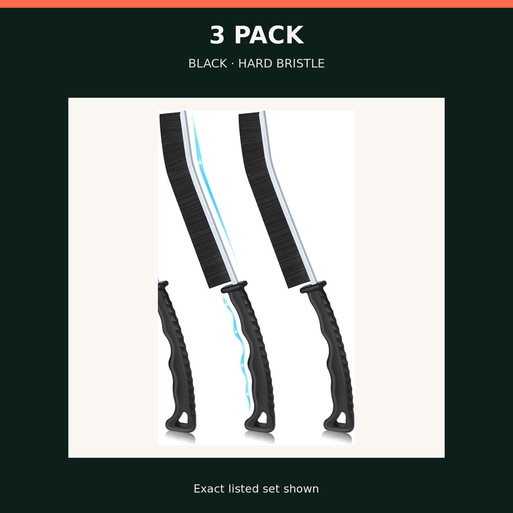 Hard-Bristle Crevice Cleaning Brushes — 3 Pack — 3 Pack — product view