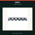 Wall-Mounted Mop & Broom Organiser — 5 Grips + 6 Hooks — Grey — product view