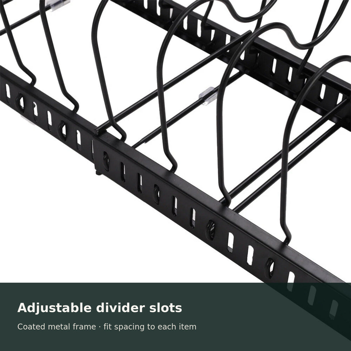Expandable Pan & Lid Organiser Rack — 10 Dividers — alternate product view 3