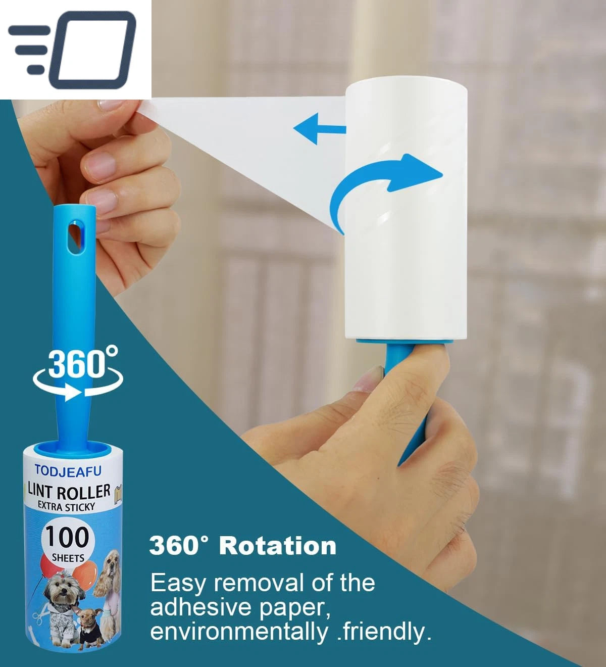 1000-sheet lint roller set – view 4