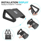 Black adjustable under-desk footrest — view 4