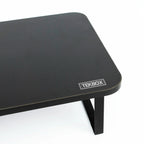 Black double monitor riser stand — view 4