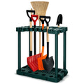 green freestanding garden tool storage rack — view 1