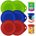 6 Plastic Can Lids Reusable Pet Food Caps Covers Dog Cat Tin Tops Fresh Storage — main product view