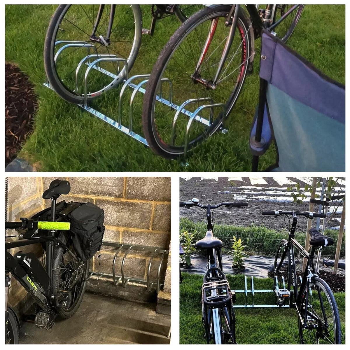 Bike Stand Rack For Bicycle Parking Stand Floor Wall Mount Indoor Outdoor New — alternate product view 3