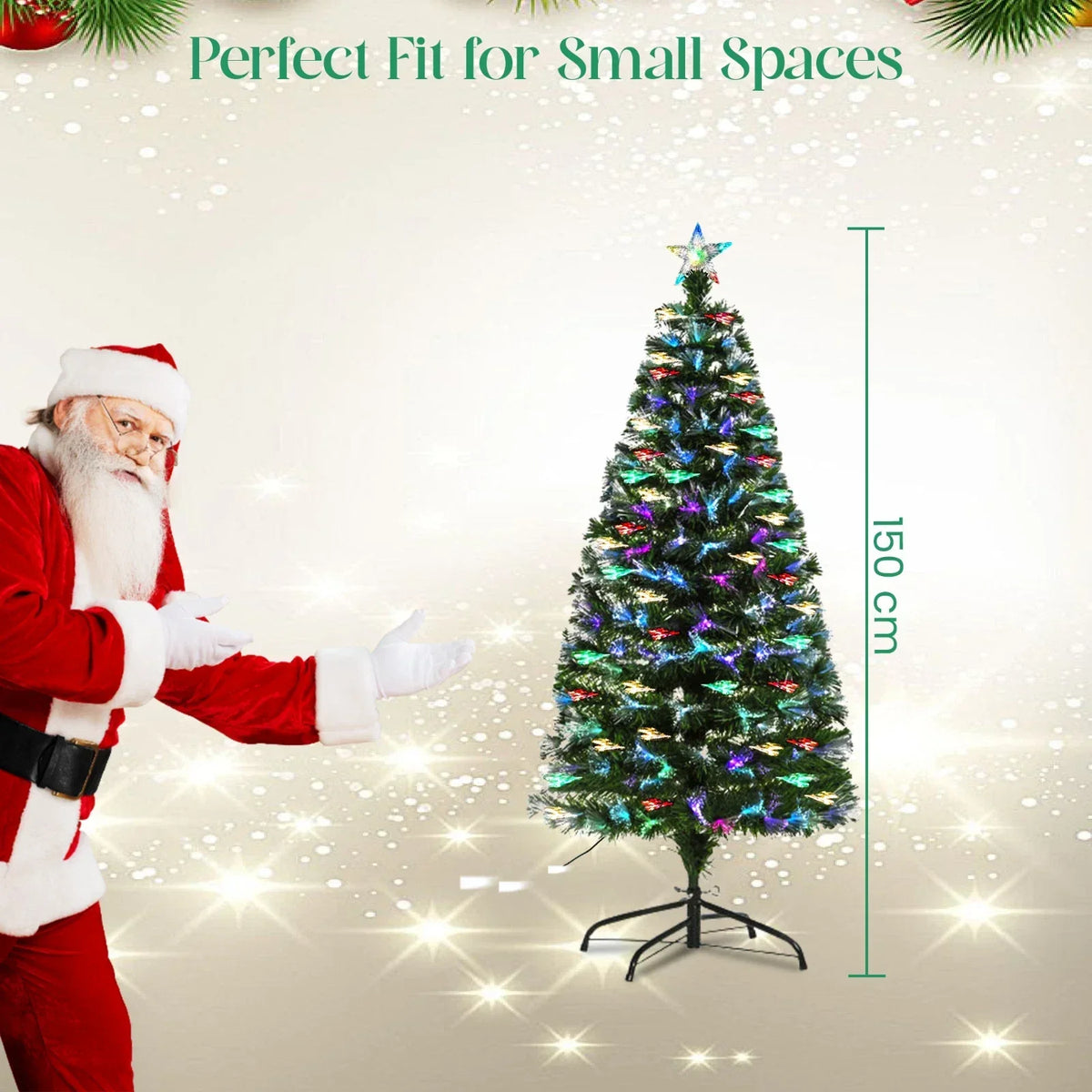 Christmas Tree Fibre Optic Artificial Colour Changing Xmas decor 4FT 5FT — 5FT — product view