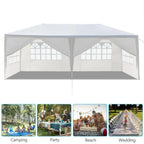 3x6M Gazebo Marquee Party Tent With 6 Sides Garden Patio Outdoor Canopy White UK — alternate product view 2