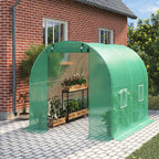 Walk-in Greenhouse Galvanised Frame Polly Tunnel Patio Garden Outdoor Polytunnel — alternate product view 6