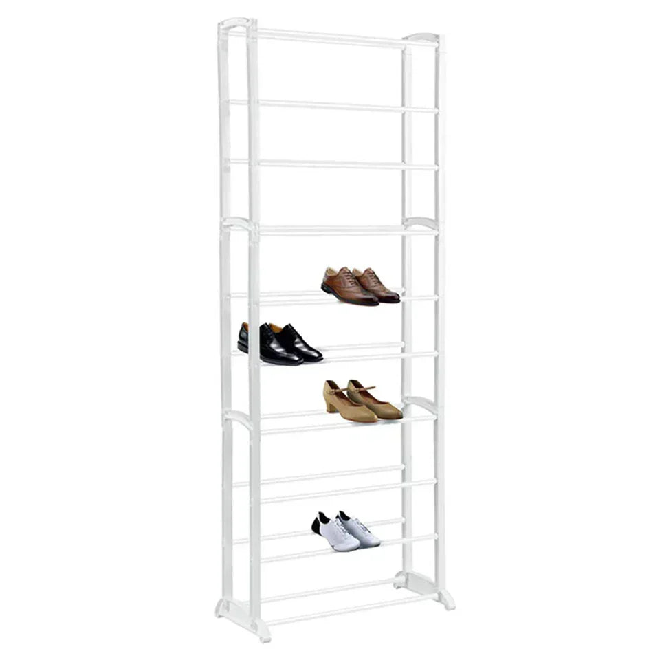 10 Tier Shoe Rack Stand Footwear Organiser Storage Metal Shelf 30 Pairs Unit — alternate product view 7