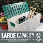 Large Plastic Garden Storage Box Outdoor Waterproof Deck Container — alternate product view 7