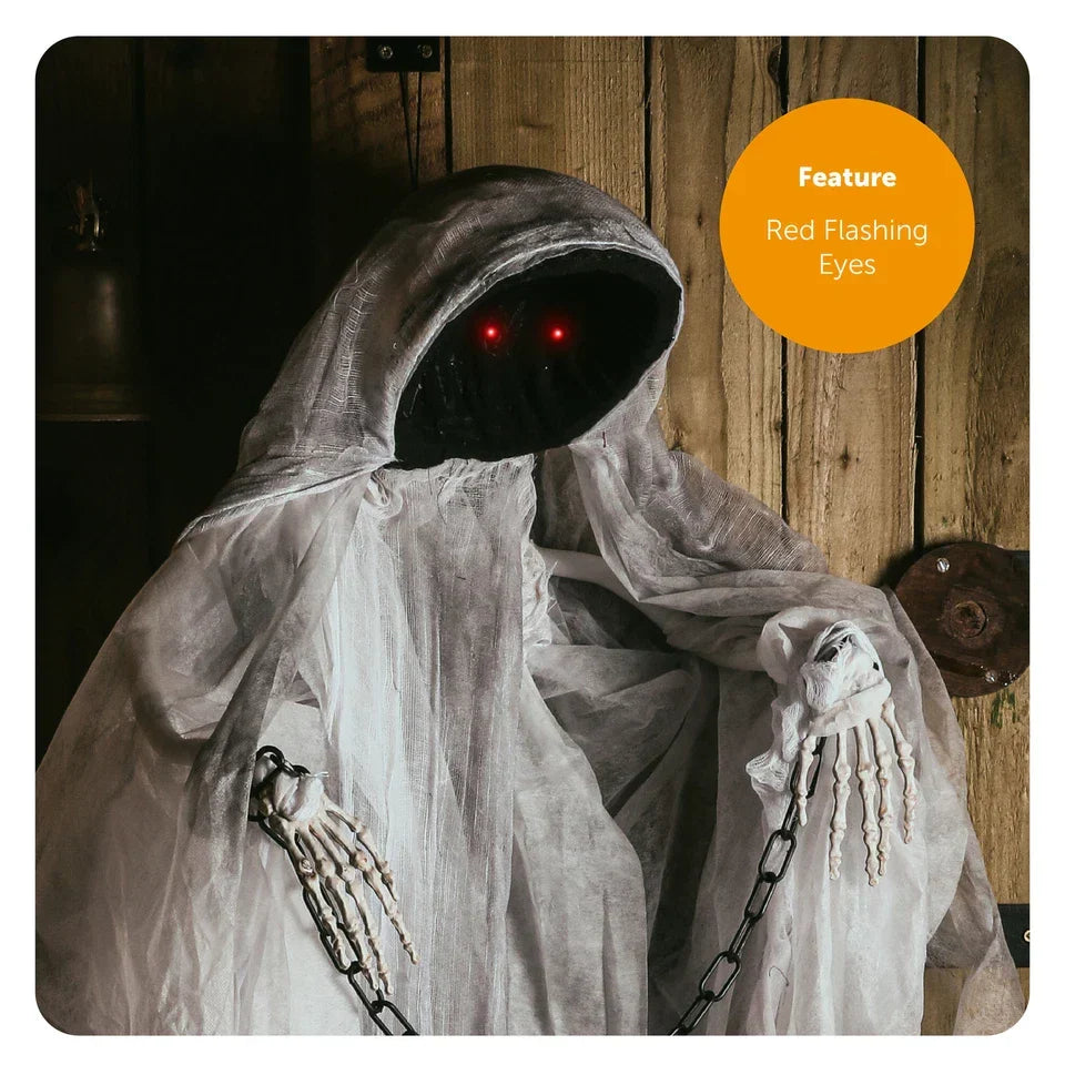 85cm Faceless Spectre Light Up Moving With Sound Halloween Party Prop — alternate product view 3