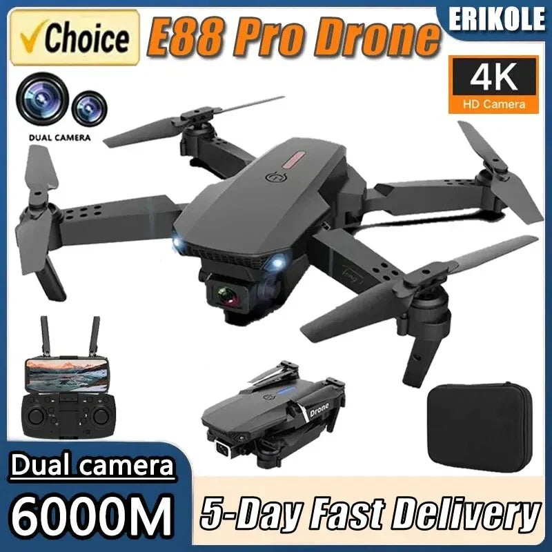 2024 Drone RC Drones Pro 4K HD Camera GPS WIFI FPV Quadcopter Foldable Bag Gifts — alternate product view 2