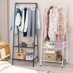 Metal Clothes Rail Hanging Rack Garment Display Stand Storage Shelf — main product view