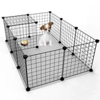 12 Panel Pet Playpen Metal Puppy Dog Small Animals Cage Run Fence Indoor Outdoor — alternate product view 3