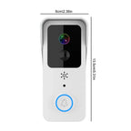 Wireless Smart WiFi Doorbell Video HD Camera Security Two-way Intercom Door Bell — on a clean white background