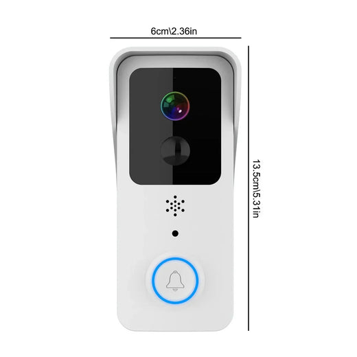 Wireless Smart WiFi Doorbell Video HD Camera Security Two-way Intercom Door Bell — on a clean white background
