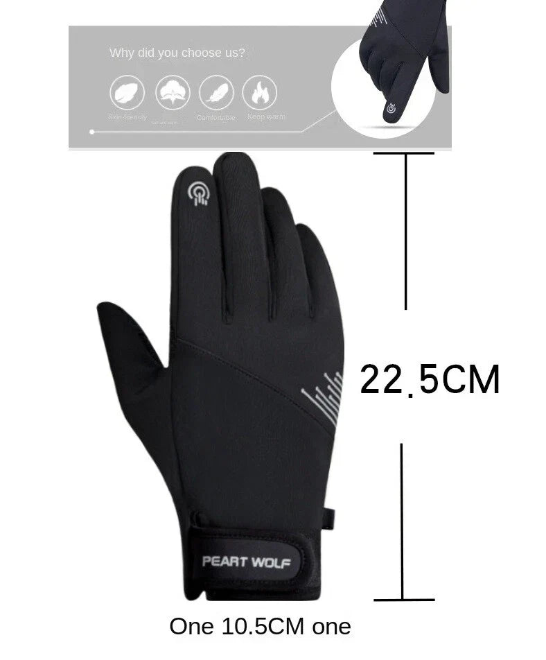 Winter Warm Gloves Thermal Touch Screen Thermal Waterproof Gloves For Cycling — alternate product view 9