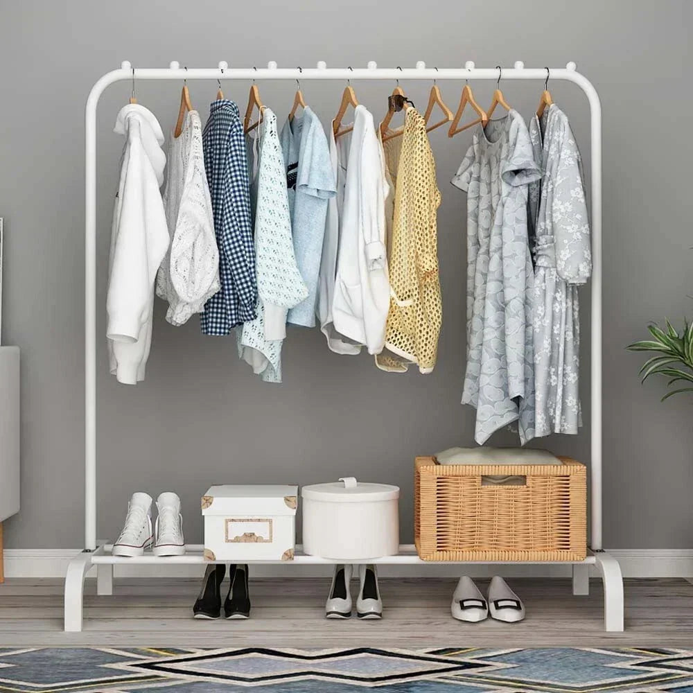 Heavy Duty Metal Clothes Rail Rack Garment Hanging Display Stand Storage Shelf — alternate product view 5