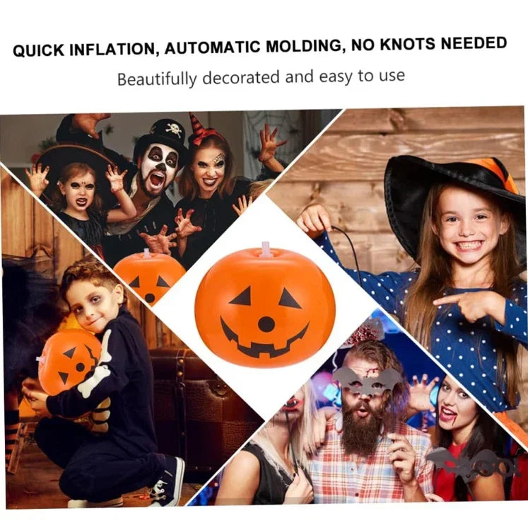 5PCS Halloween Decoration Inflatable Pumpkin with LED Lights Party Light Garden — alternate product view 7