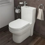 2 in 1 Close Coupled Toilet With Sink On Top Combo Space Saving Cloakroom Unit — alternate product view 4