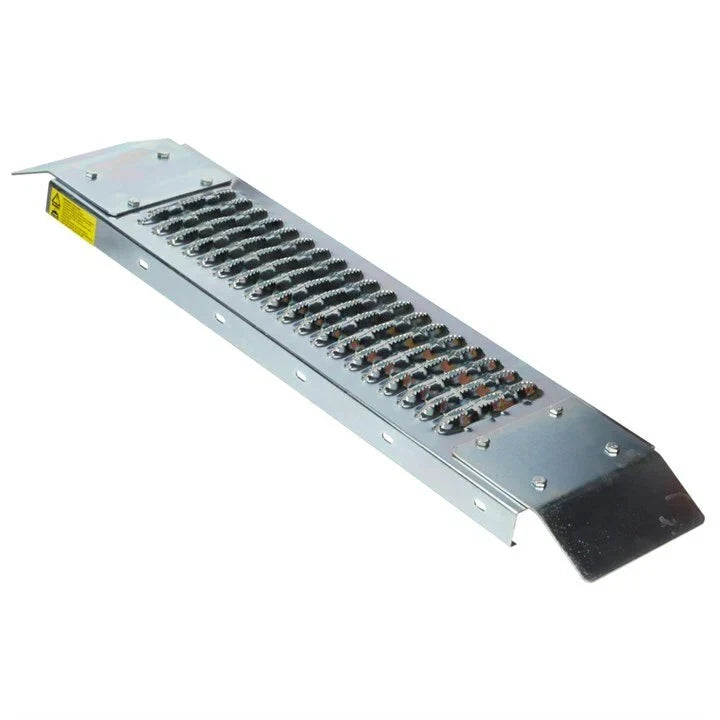 Loading Ramp 500Lb Double Ended Steel Quad Mower Trailer Van Truck Load Non Slip — on a clean white background