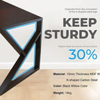 Computer Desk Laptop Pc Study Table Office Desk Home Furniture Workstation Shelf — alternate product view 10