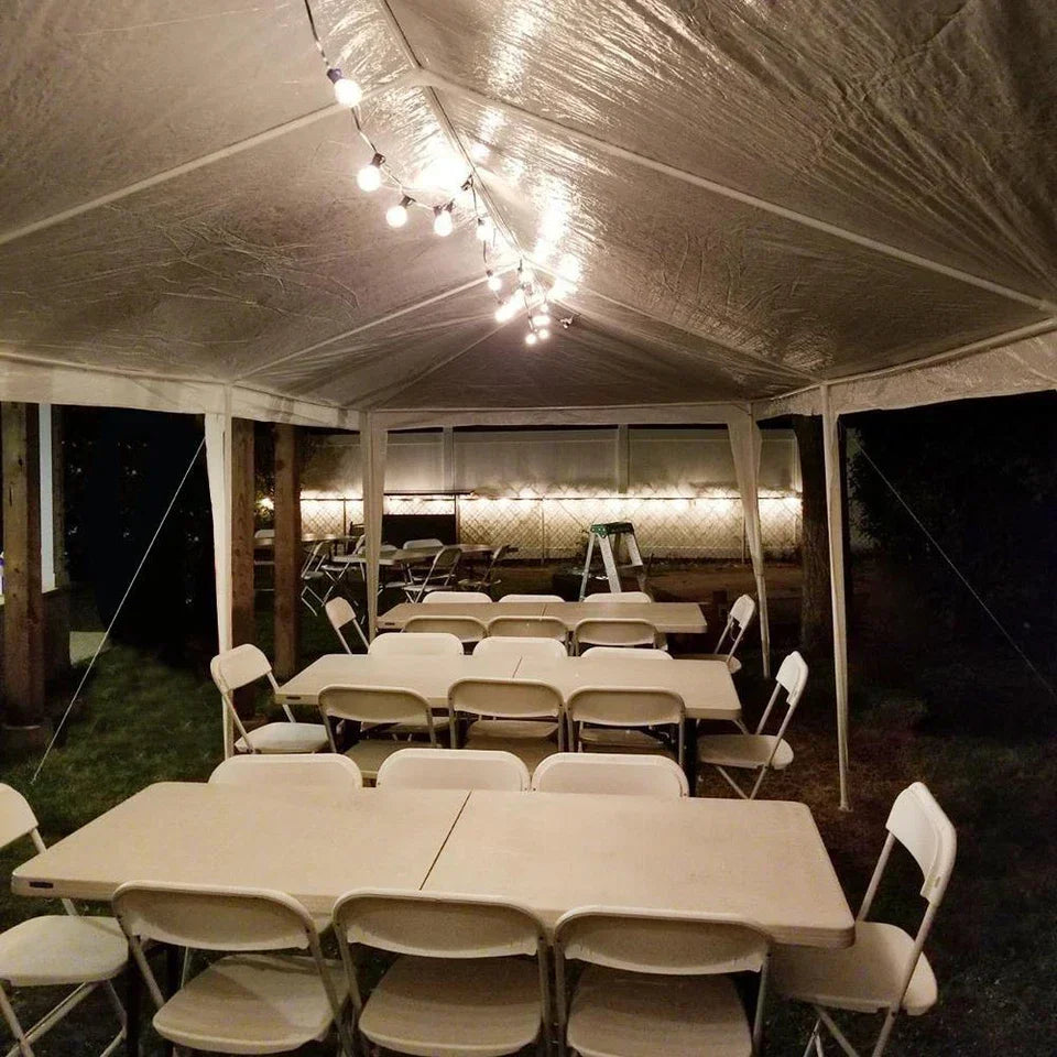 3x6M Gazebo Marquee Party Tent With 6 Sides Garden Patio Outdoor Canopy White UK — alternate product view 7