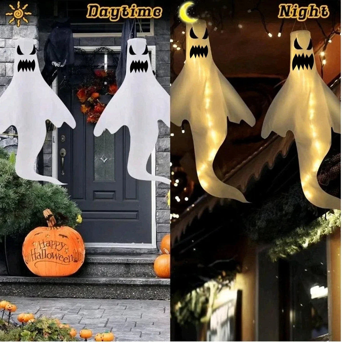 4X Halloween LED Light Ghost Outdoor Decors Garden Prop Party Hanging Decor — alternate product view 6