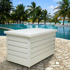 400L Outdoor Garden Storage Metal Steel Chest Cushion Box Case Shed Sit-On Lid — alternate product view 5