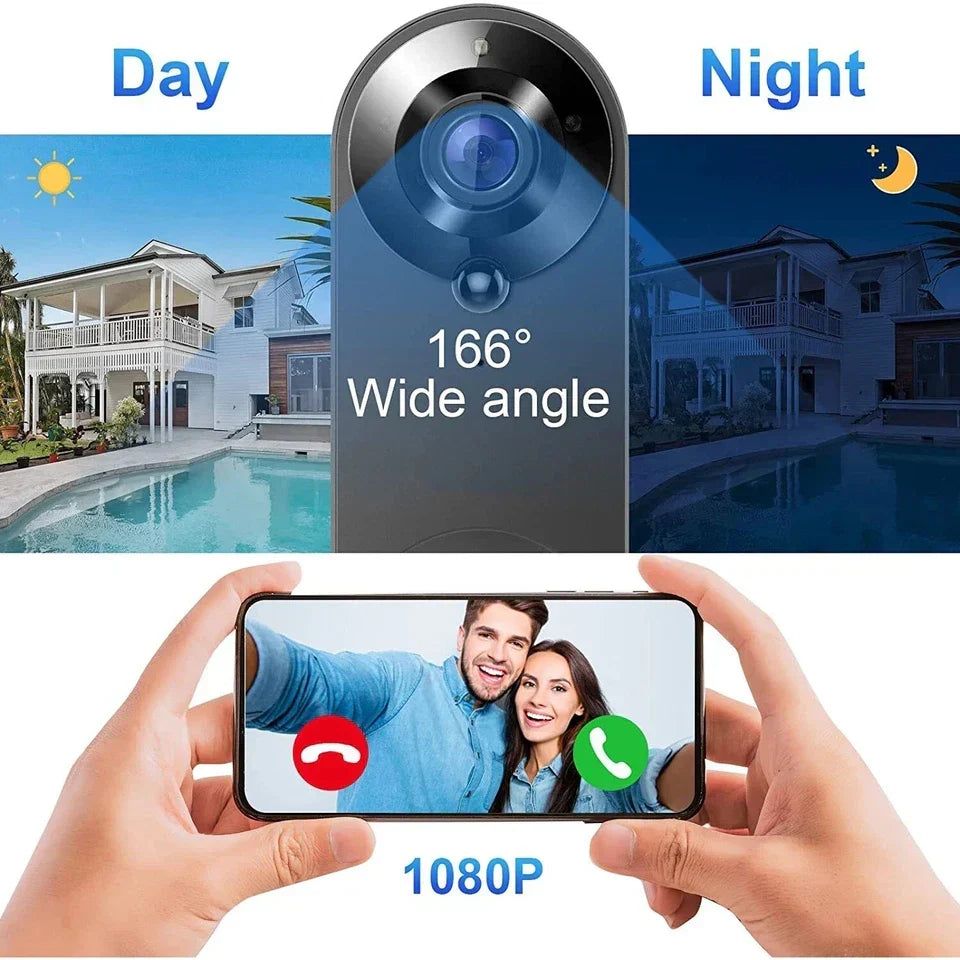 1080P Wireless Video Doorbell with Two - Way Audio Motion Detect & Night Vision HD — alternate product view 4