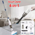 4 in 1 Stick Handheld Vacuum Cordless Vacuum Cleaner For Carpet Floor Pet Hair — White — product view