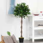 Set Of 2 120cm(4ft) Artificial Bay Laurel Topiary Trees w/ Pot Fake — alternate product view 6