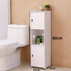 Waterproof Bathroom Storage Cabinet Free Standing Cabinet Organizer Unit White — alternate product view 7