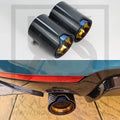 2 x BMW M135i/M140i/M235i/M240i MP Blue Carbon Fibre Exhaust Tip F20/F21/F22/F23 — alternate product view 2