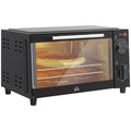 HOMCOM 9L Mini Oven with 60-Minute Timer — 750W Black — on a clean white background
