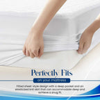Extra Deep Quilted Waterproof Mattress Protector Fitted Bed Cover — alternate product view 6